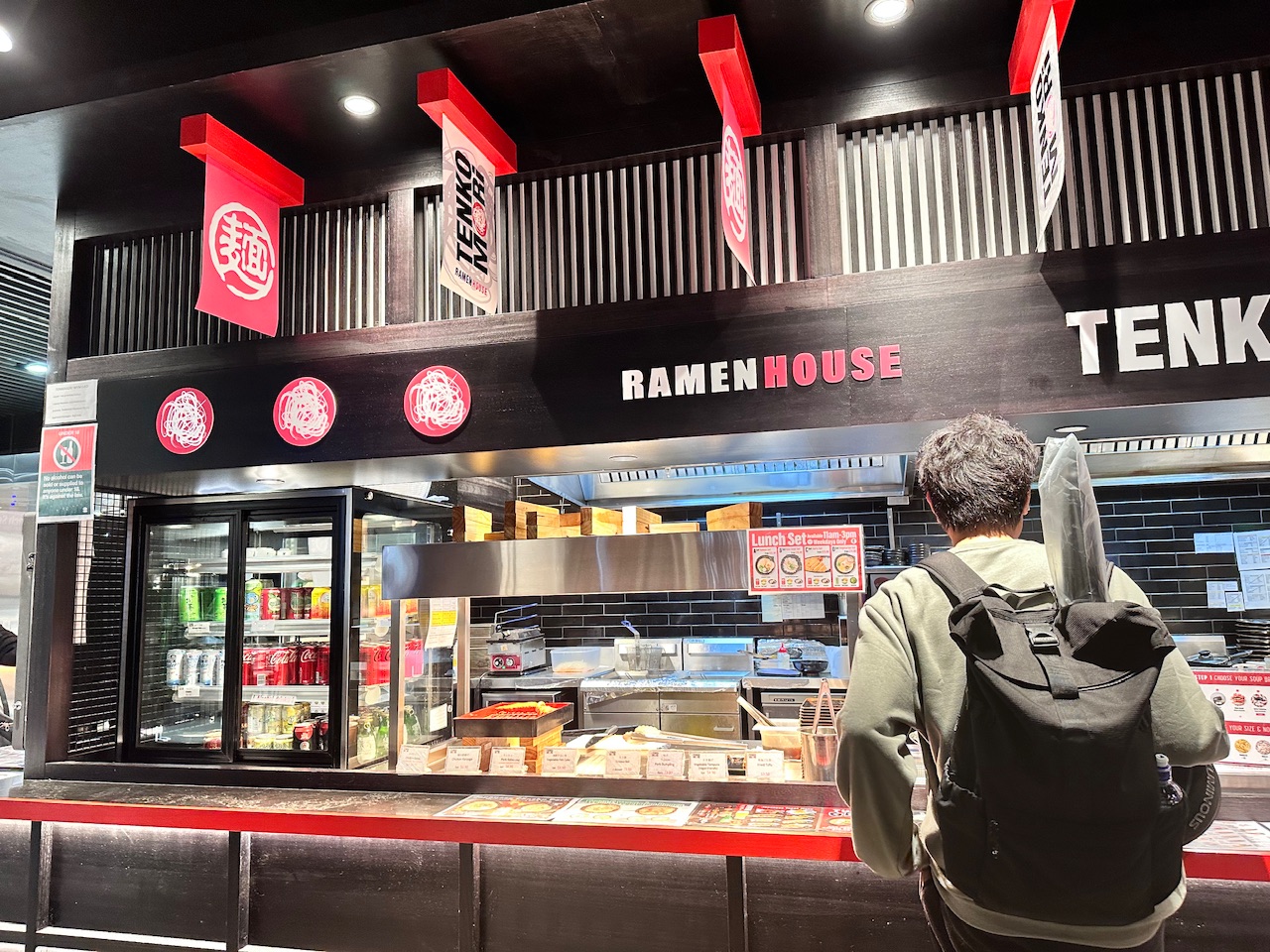 Tenkomori Ramen House Wynyard counter and storefront